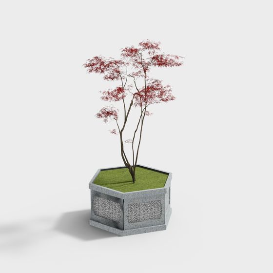 Urban Oasis Potted Plant 3D model