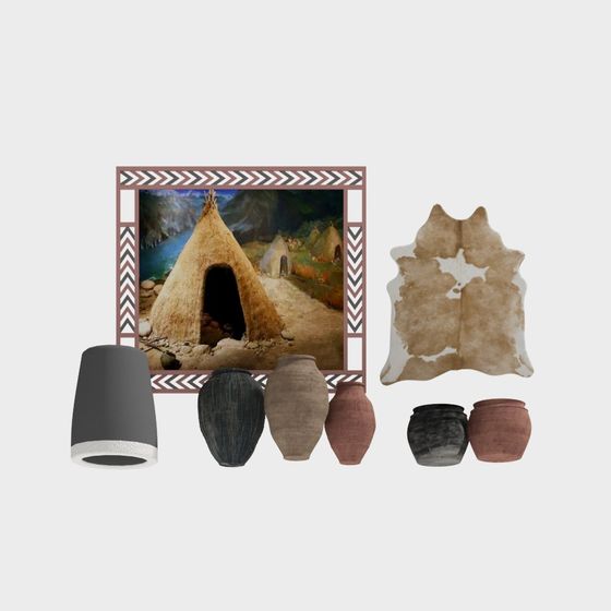 Ancient Civilization 3D Model Collection