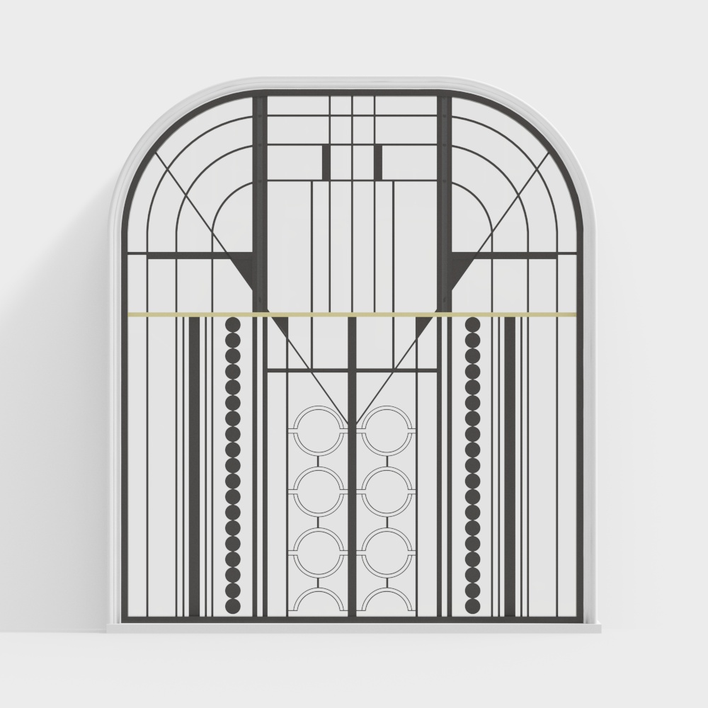 Fenêtre arrondie en arc européenne