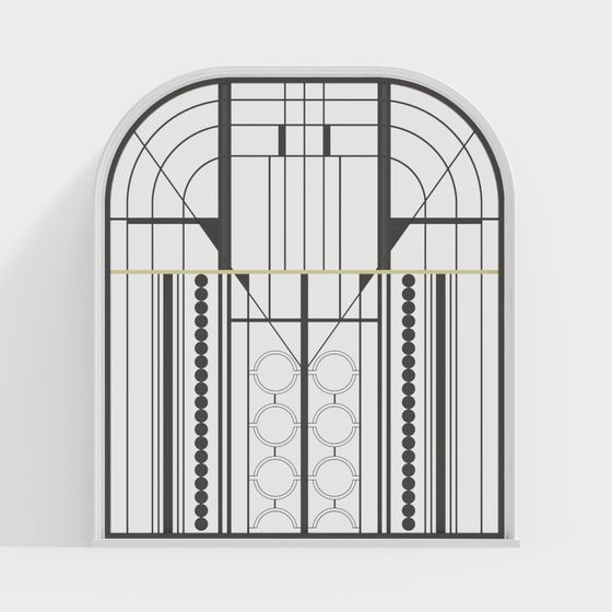 Fenêtre arrondie en arc européenne