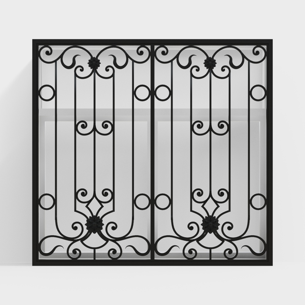 Finestra scorrevole antieffrazione in ferro europeo