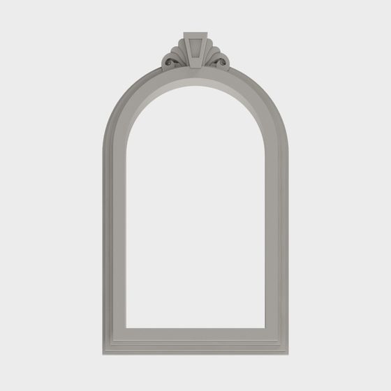 Elegant Arch Mirror 3D Model for Modern Design