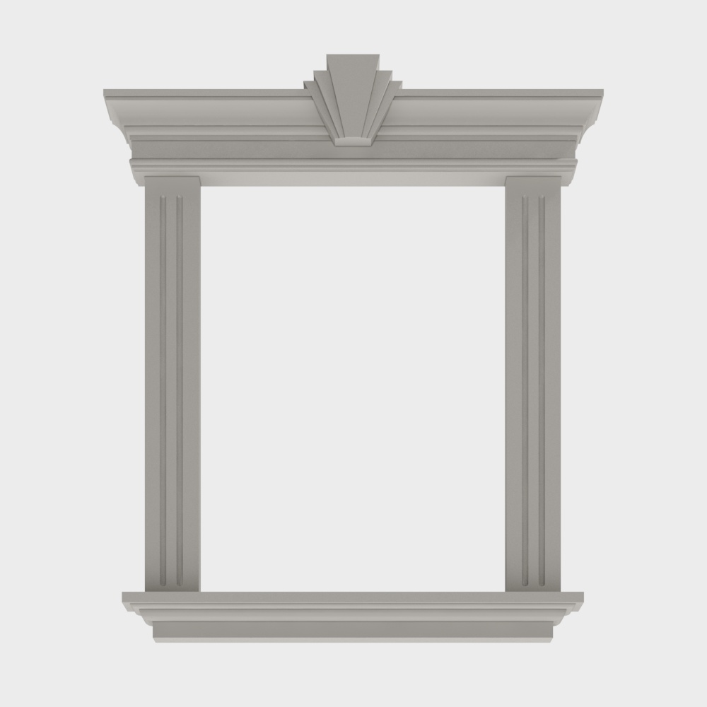 European Architecture Window Frame