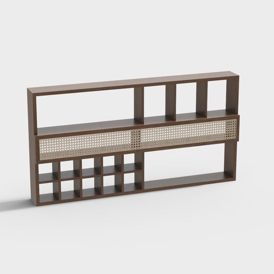 Urban Elegance Bookshelf 3D model for Contemporary Spaces