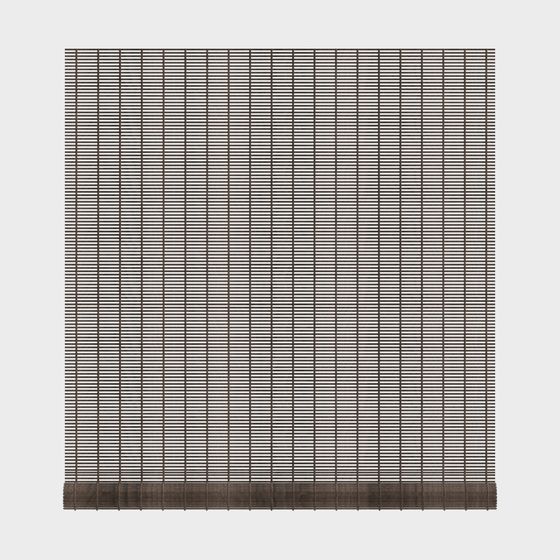 Unique Bamboo Curtain 3D Model in Low Poly Style