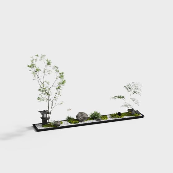 Zen Garden 3D Model
