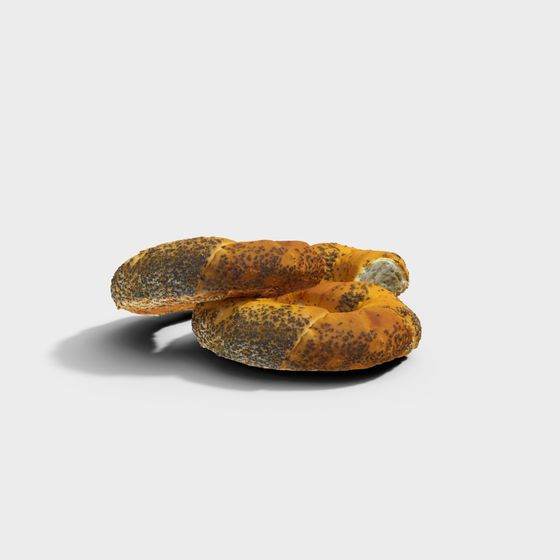 Poppy Seed Bagel 3D model