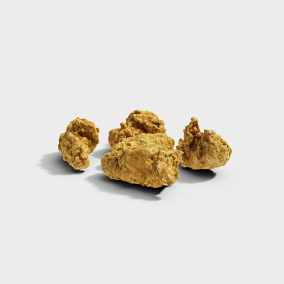 Golden Ore 3D Model for Natural Settings
