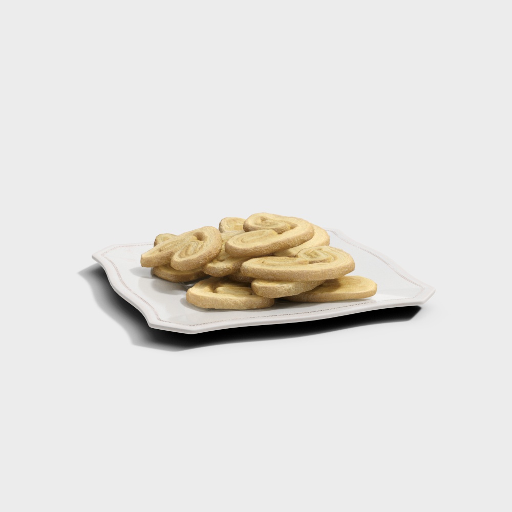 Delicious Low-Poly Cookie 3D model