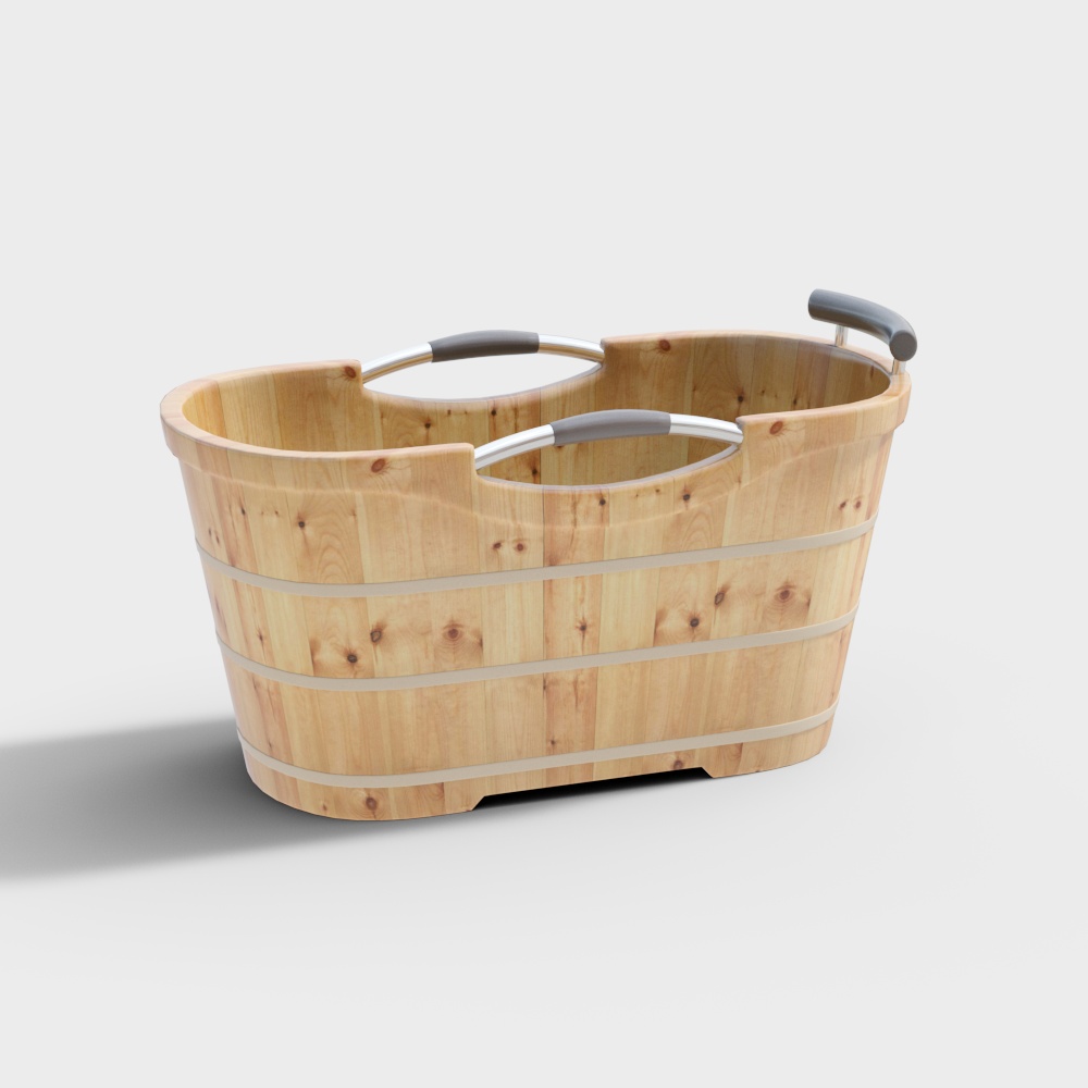 Vasca da Bagno in Legno Grezzo