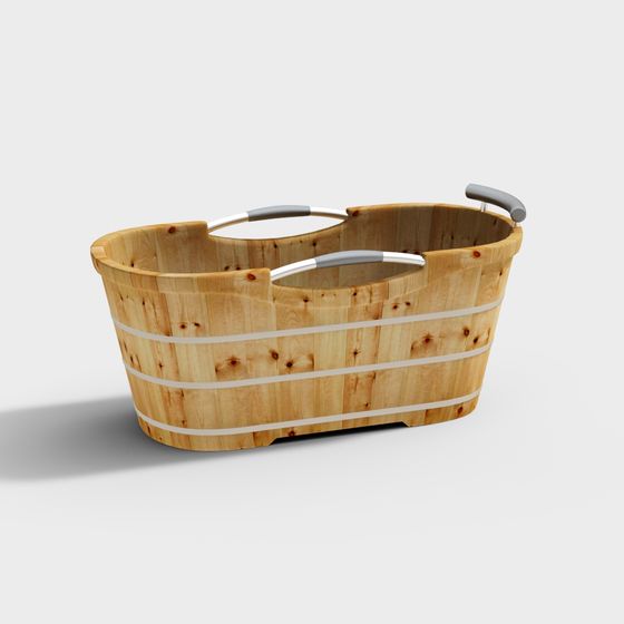 Charming Wooden Barrel 3D model for Creative Projects