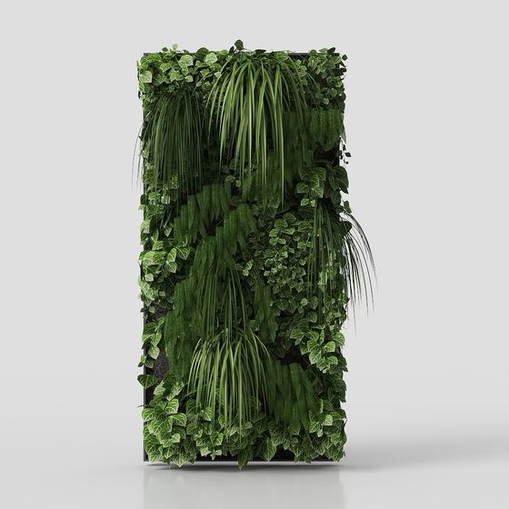 Vertical Garden Wall 3D model