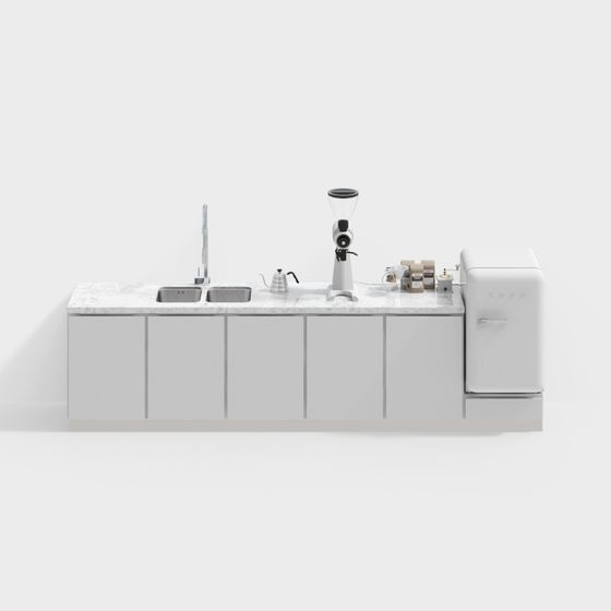 Moderner minimalistischer Schrank mit einem Wort