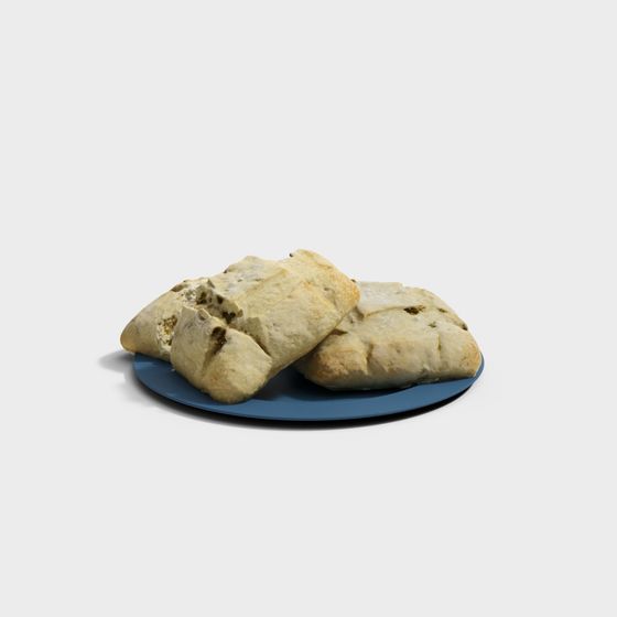 Freshly Baked Bread 3D Model