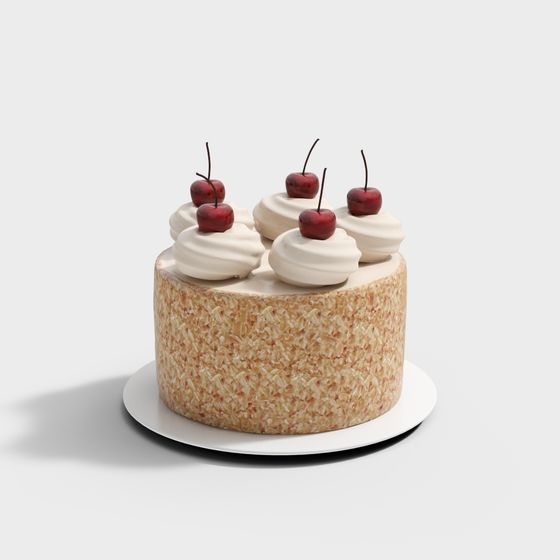Realistic Cake 3D Model for Dessert Lovers