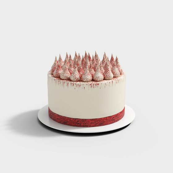 Whimsical Sweet Tower Cake 3D model