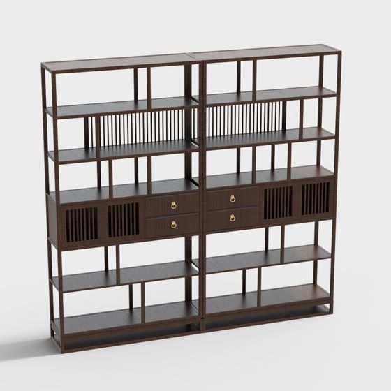 Urban Elegance Bookshelf 3D model