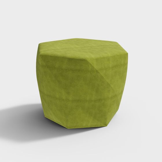 Lime Cube 3D model - Unique Geometric Design