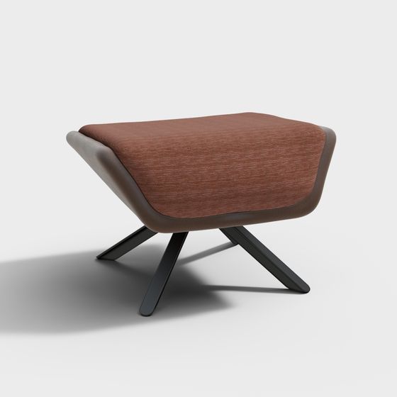 Urban Comfort Ottoman 3D model for Modern Spaces