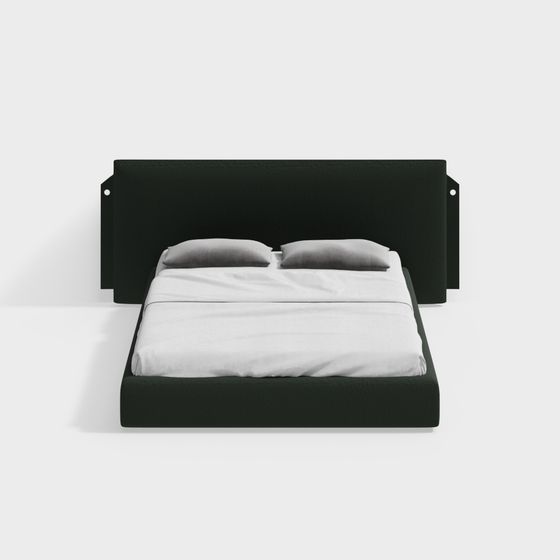 Modern Minimalist Bed Frame 3D model
