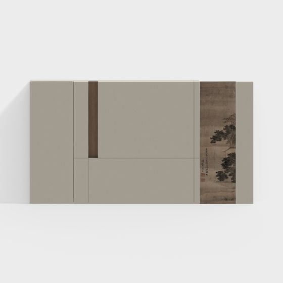 Ink Painting Screen 3D model