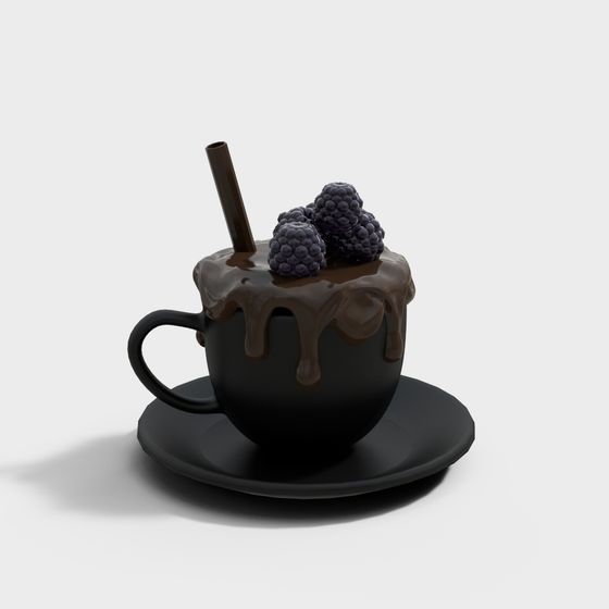 Choco Berry Delight 3D model