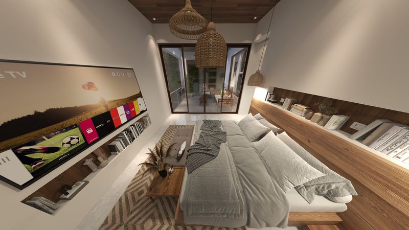 Modern Cozy Bedroom Design with Natural Elements
