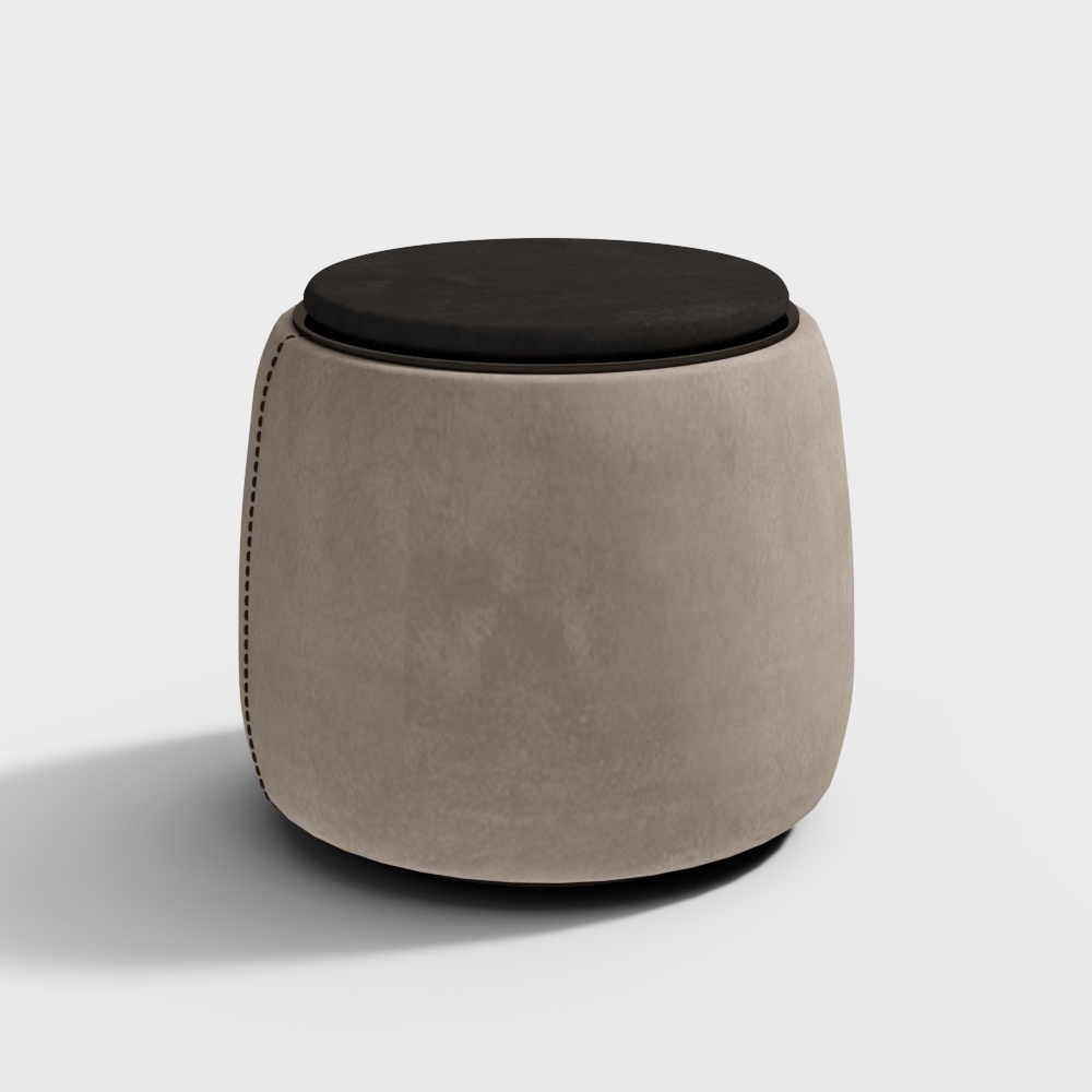 네오 차이나 스타일 원형 차 의자