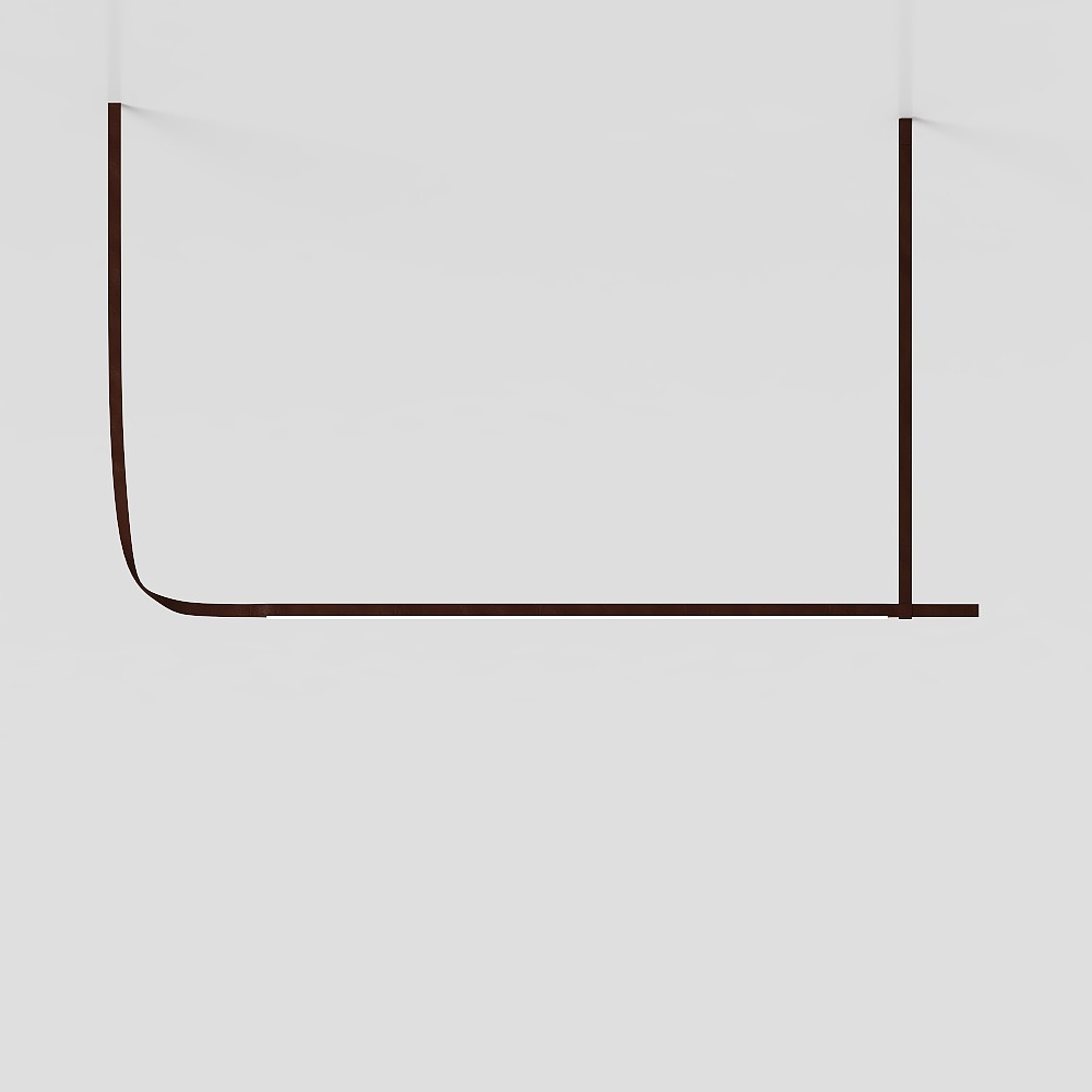 Minimalistische Pendelleuchte mit einem Buchstaben