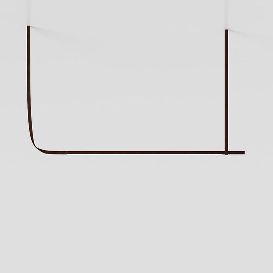 Minimalistische Pendelleuchte mit einem Buchstaben