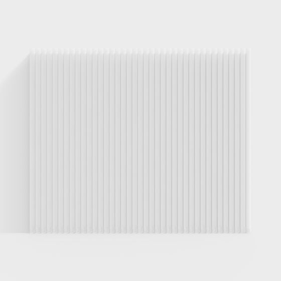 Stylish Vertical Line Screen 3D Model