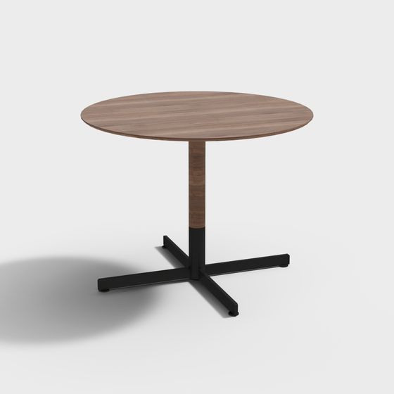 Low Poly Round Table 3D model