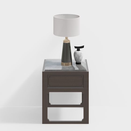 Modern Minimalist Nightstand 3D model