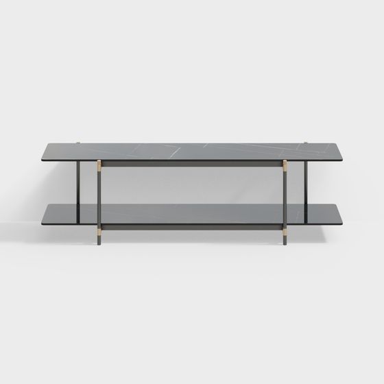 Urban Style Long Table 3D model for Modern Spaces