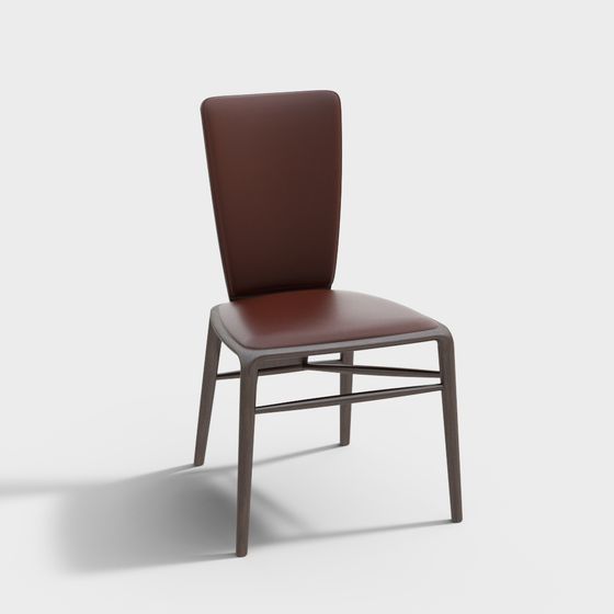 Elegant Low-Poly Chair 3D model