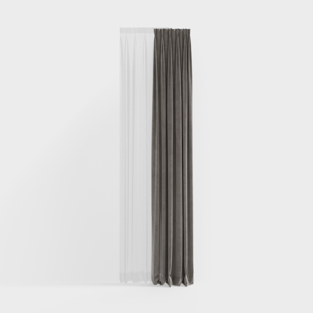 Neo-Chinese Style Tea Room Curtain