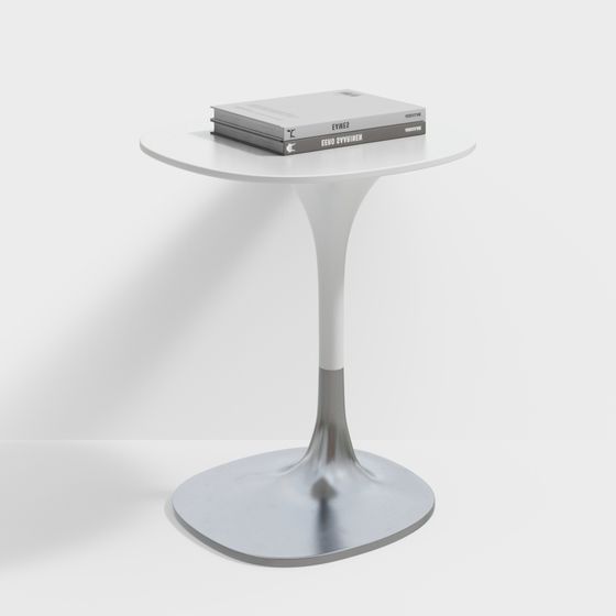 Stylish Low Polygon Round Table 3D model