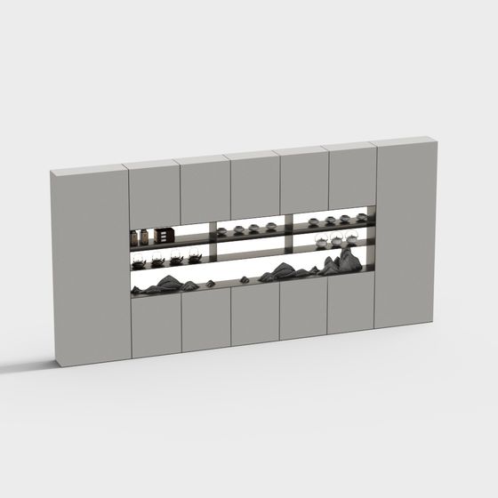 Minimalist Bookshelf 3D model