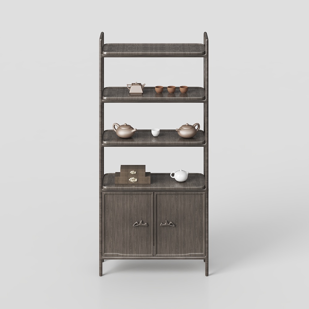 New Chinese-Style Zen Tea Room Antique Shelf