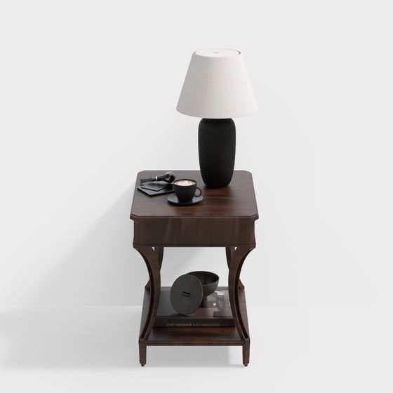 Elegant Polygonal Side Table 3D model