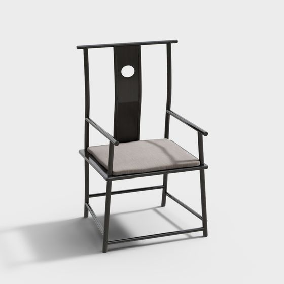 Elegant Low-Poly Chair 3D model for Modern Design