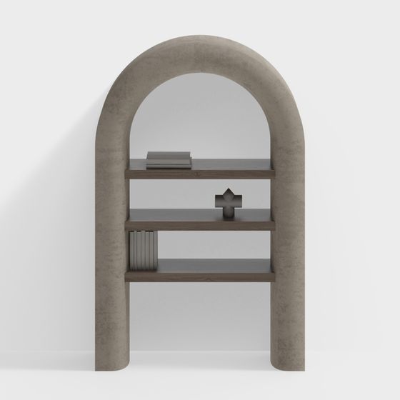 Elegant Modern Bookshelf 3D model