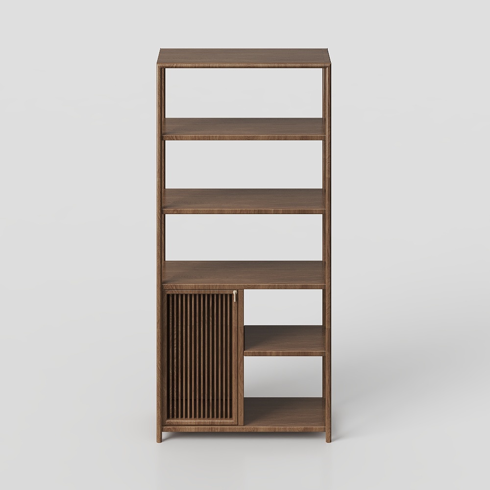 New Chinese-style Tea Room Solid Wood Display Cabinet