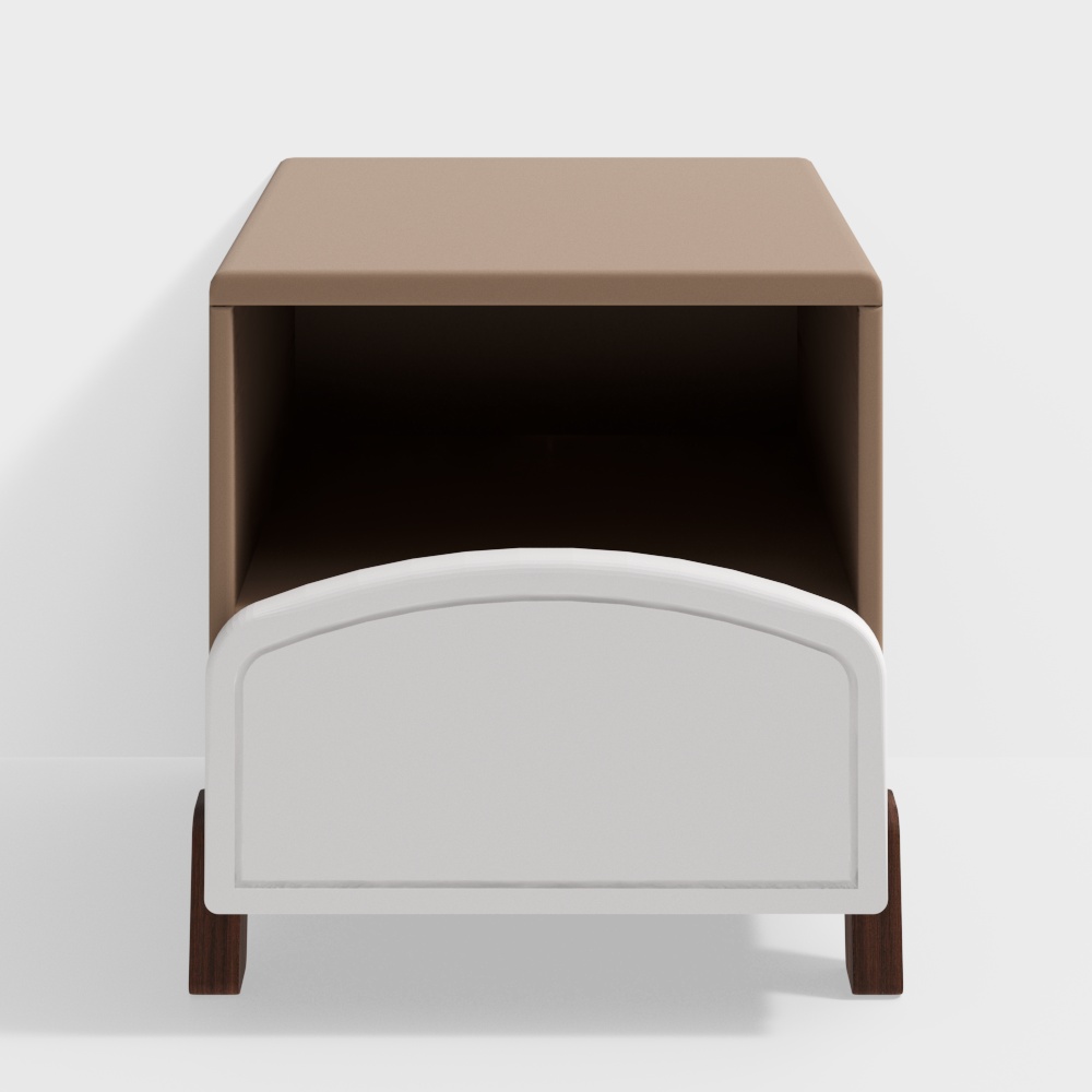 Прикроватный столик кремового цвета