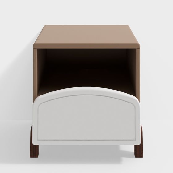 Прикроватный столик кремового цвета