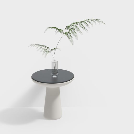 Urban Green Accent Table 3D model for Modern Spaces