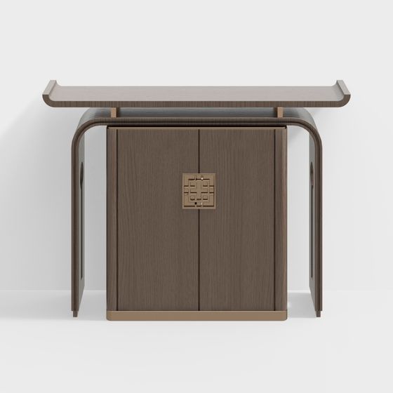 Neuer chinesischer Teeraum Massivholz Eingangsbereich Schrank