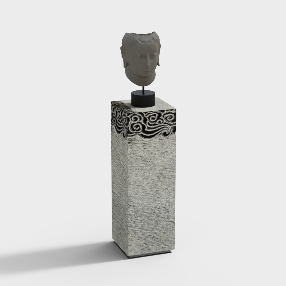 新中式茶室佛像雕塑裝飾