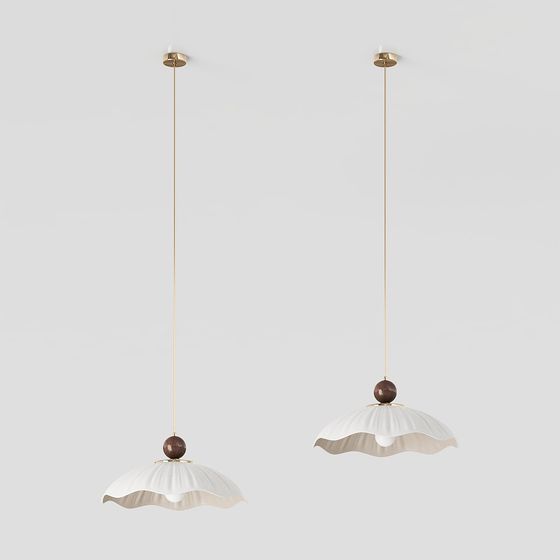 Floral Elegance Chandelier 3D model for Modern Spaces