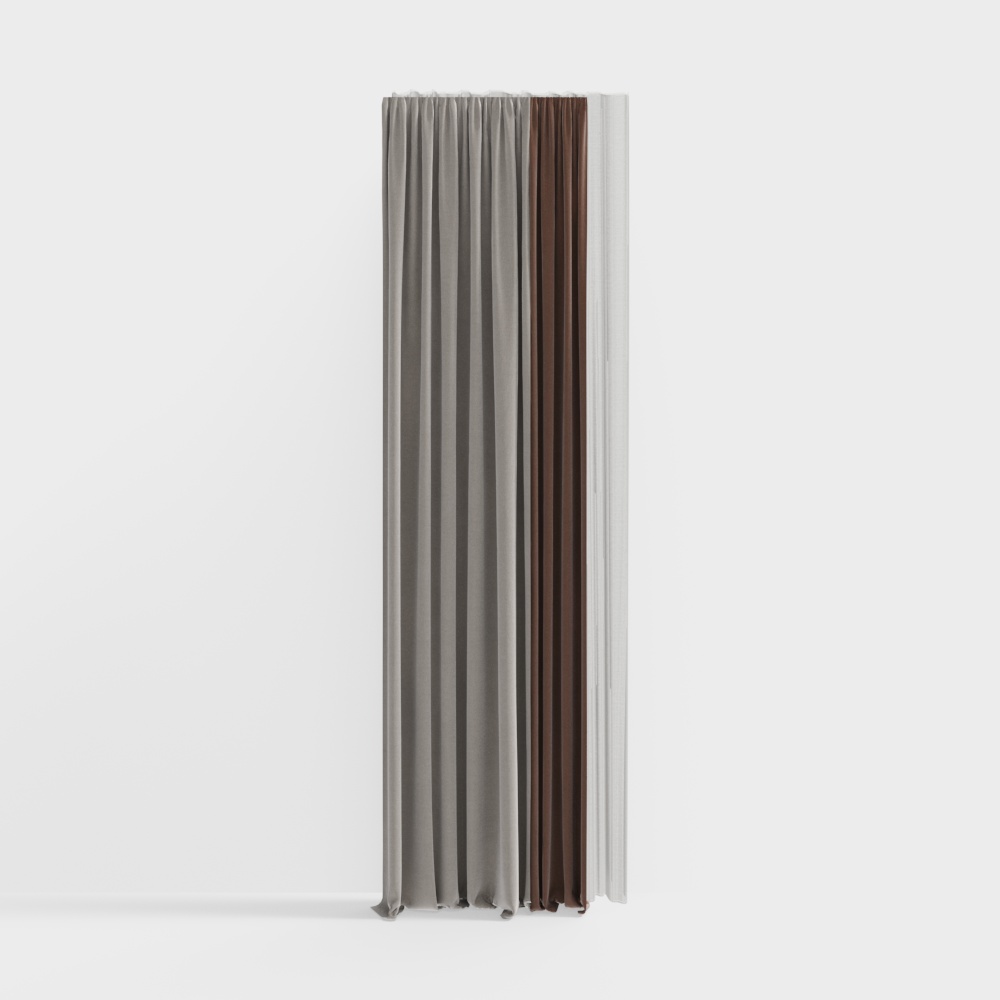 New Chinese-Style Tea Room Curtains